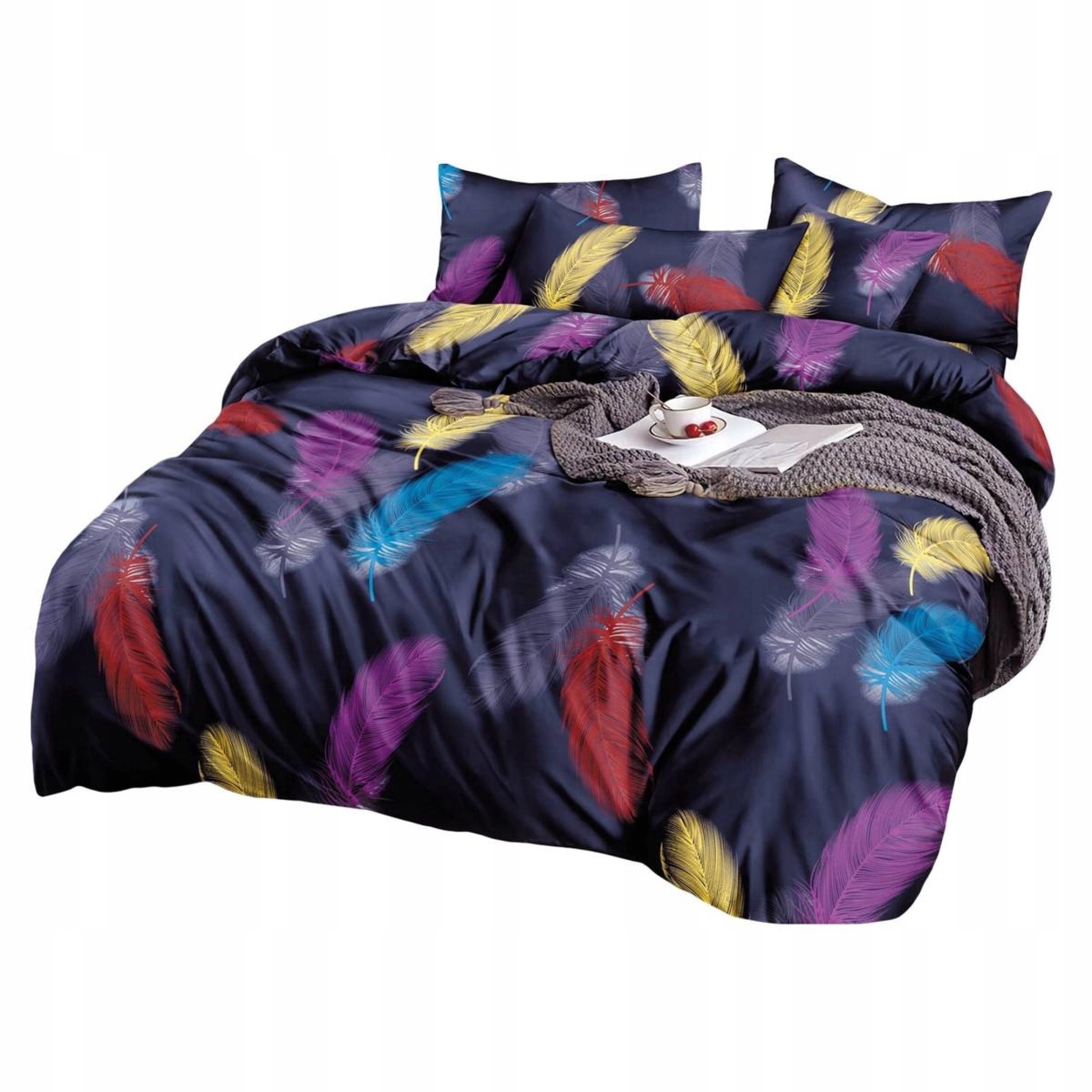 

Pościel 150x200 3cz Satynowa Dalwin 673 z poszewką