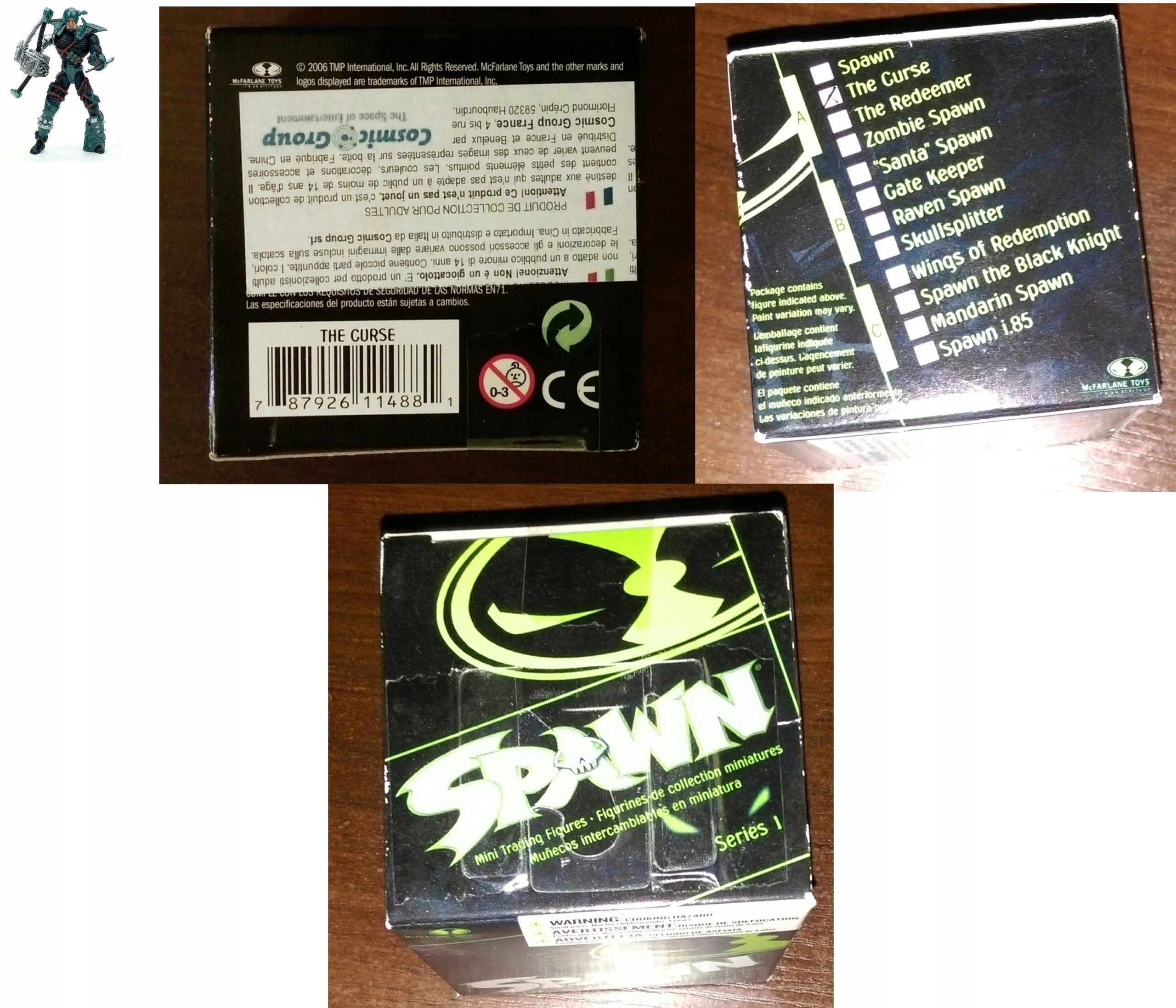 SPAWN THE CURSE Image Comics Komiks FIGURKA UNIKAT NOWA Todd MCFARLANE