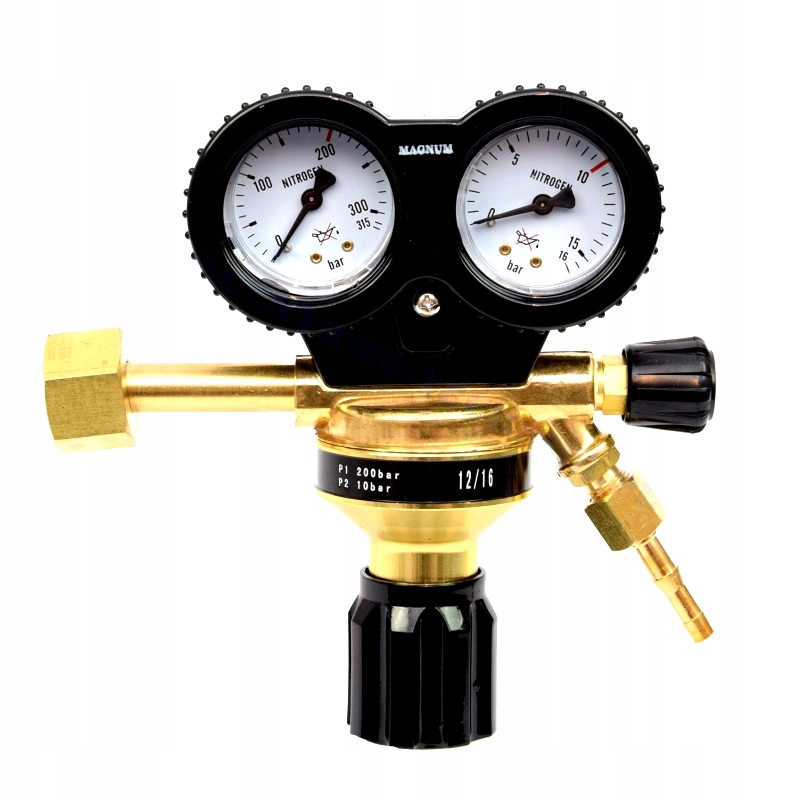 Redukční ventil na dusík s ventilem, zesílený