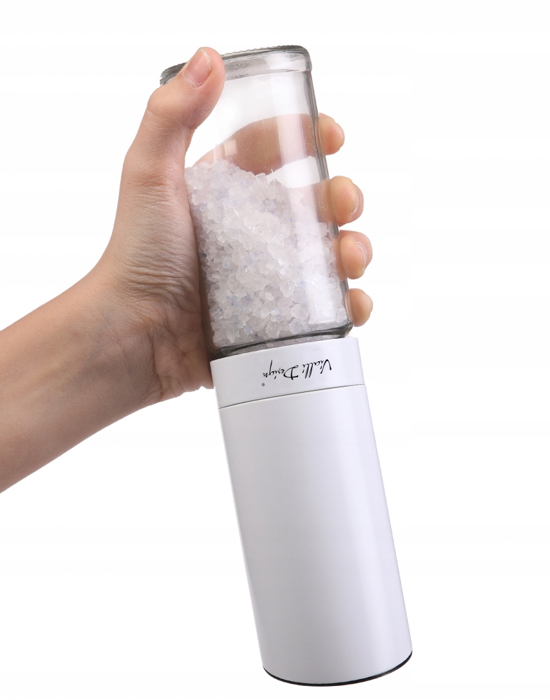 

Grawitacyjny Młynek do pieprzu soli ze stali biały