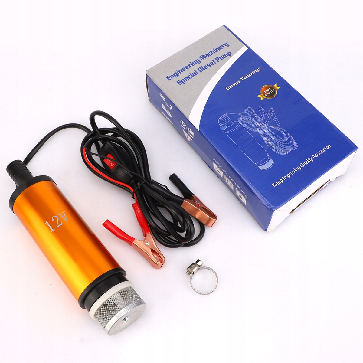 12V DUŻA POMPKA POMPA DO SPUSZCZANIA PALIWA ROPY OLEJU WODY ELEKTRYCZNA