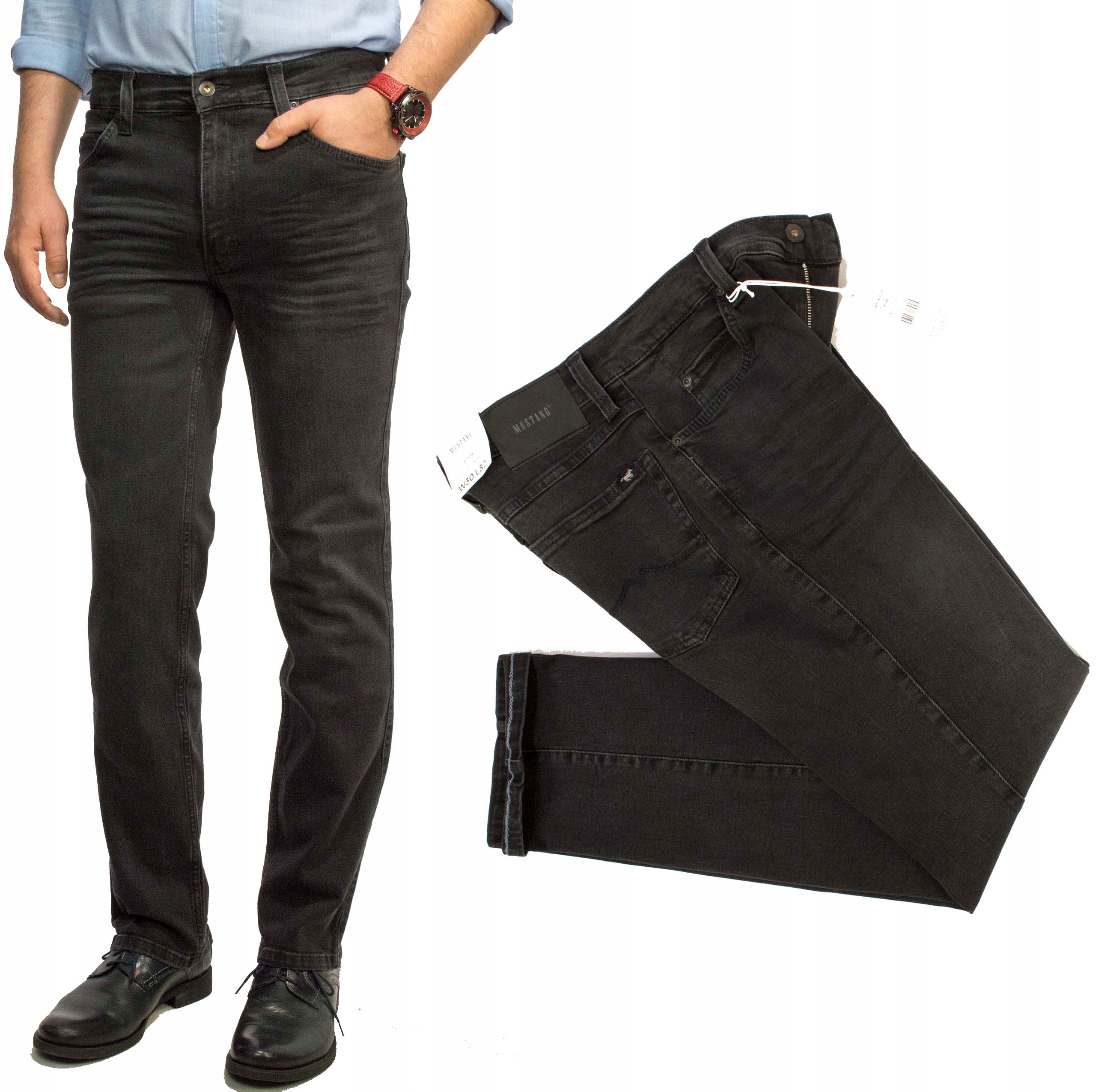 Mustang Tramper Black 983 pánské džíny regular střih rovné W33 L32
