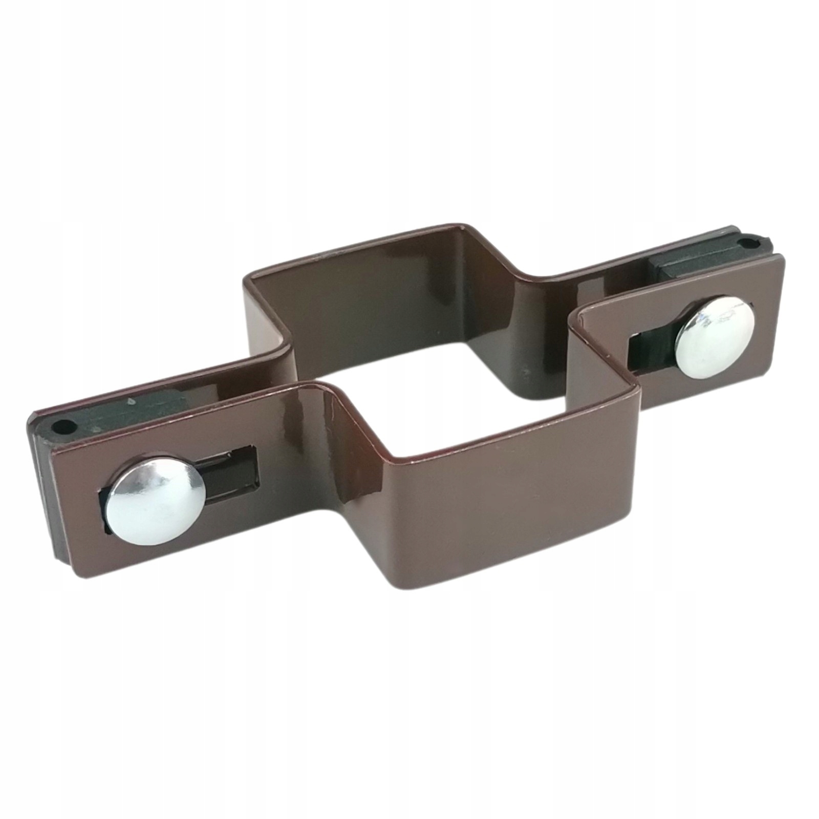 

Obejma słupka 60x40 pośrednia brązowa komplet