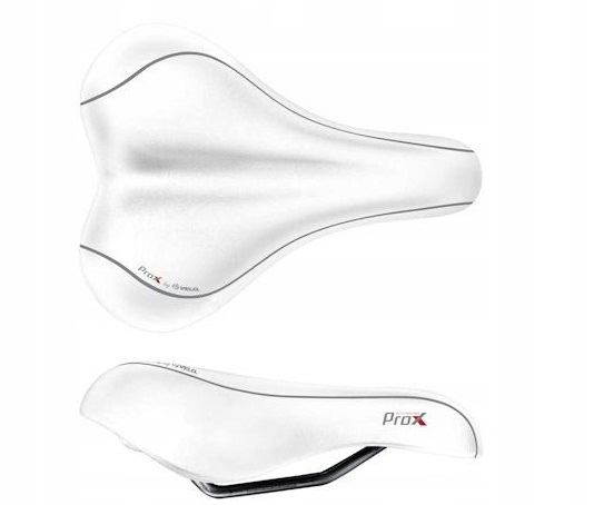 Siodełko Velo Prox VL-4111 Białe D2 Zone Cut Gel