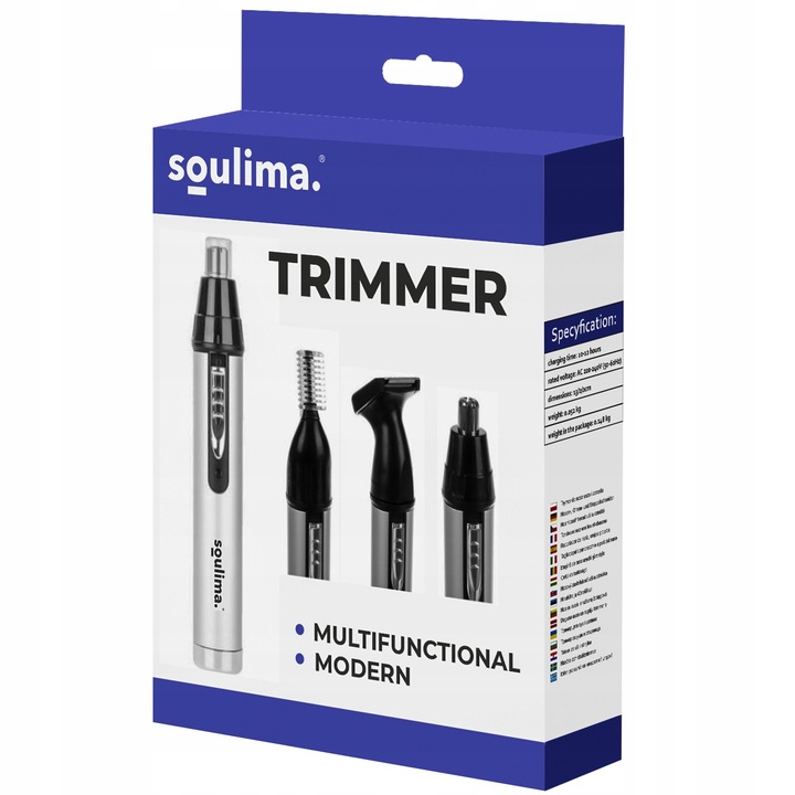 MOCNY TRYMER do NOSA DEPILATOR do USZU WŁOSÓW GOLARKA MASZYNKA Marka Soulima