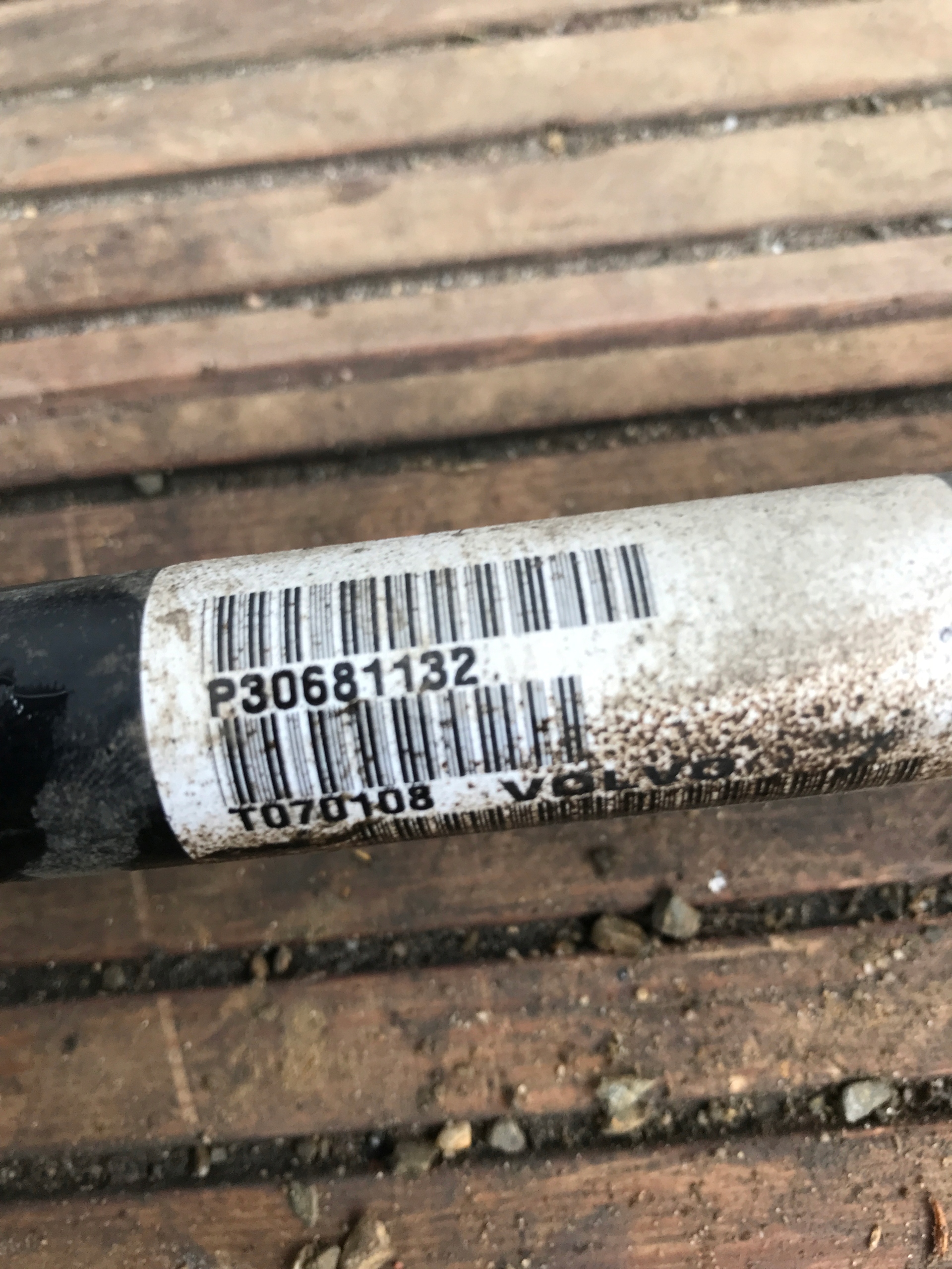 semi-axis rear part rear VOLVO S80