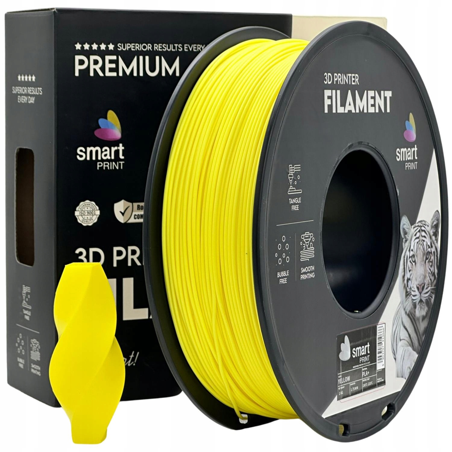 10 x Filament Smart Print Pla+ Yellow Żółty Wzmocniony 1.75mm 1kg