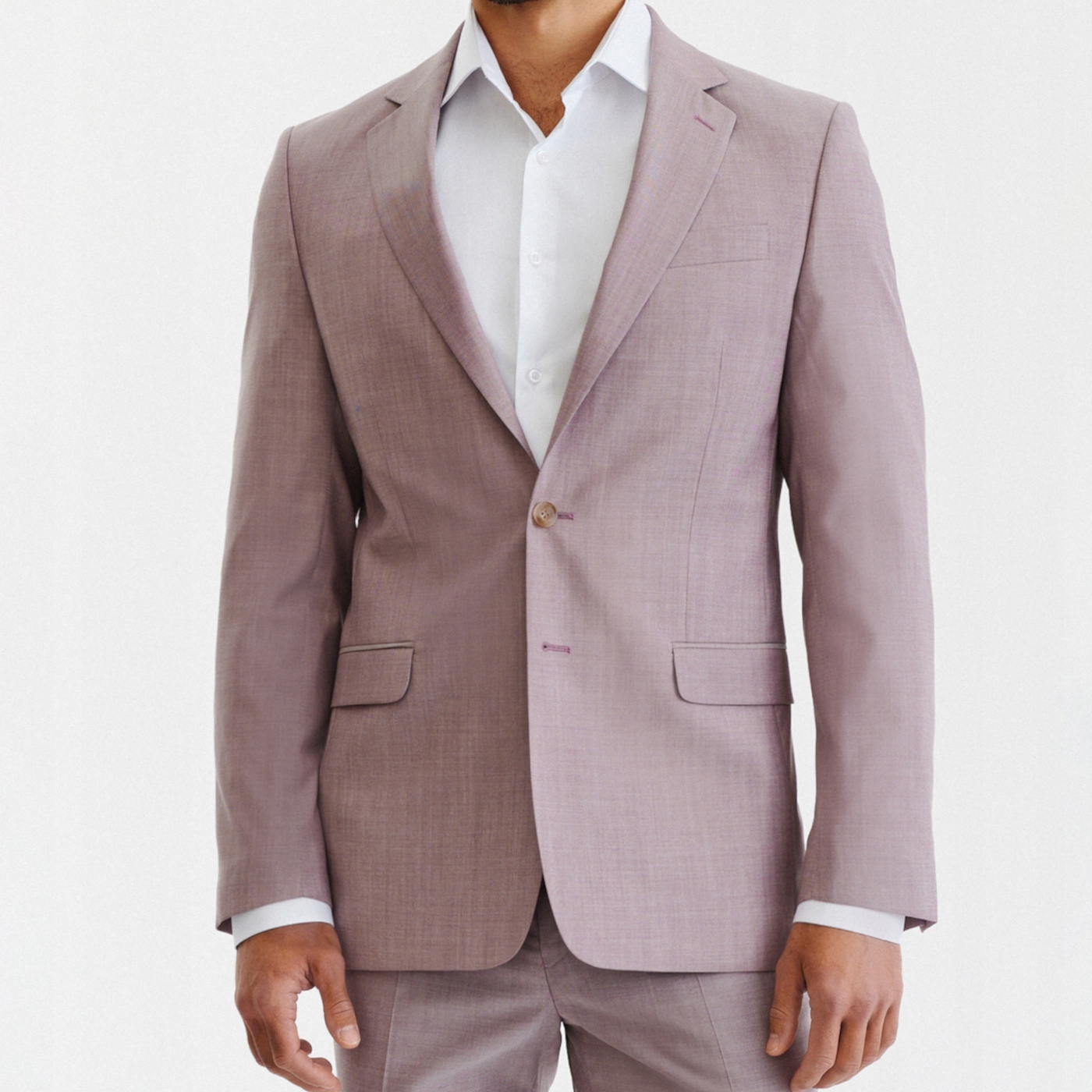 Růžová sako obleková bunda 100% vlna Pako Lorente 170/46