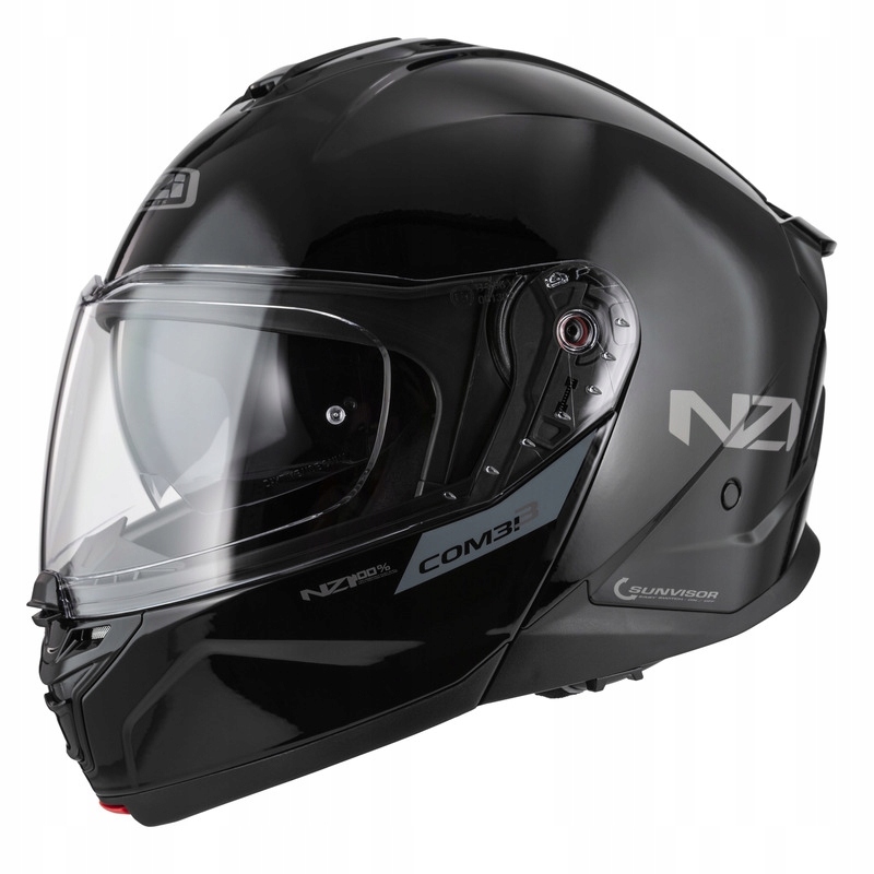Motocyklová Prilba Nzi Combi 3 Duo Black (XXL)