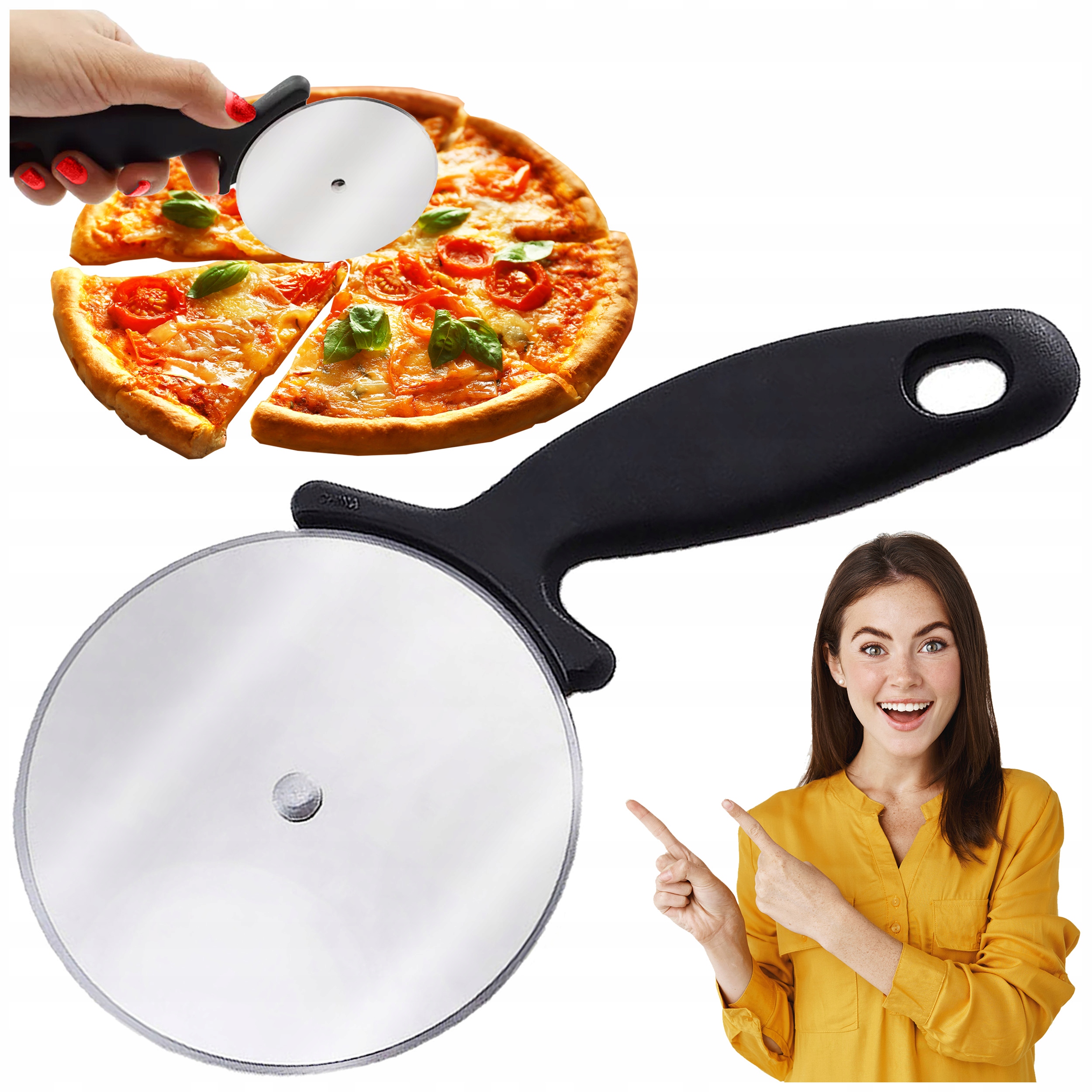 

Okrągły Nóż Do Krojenia Pizzy Kółko Radełko