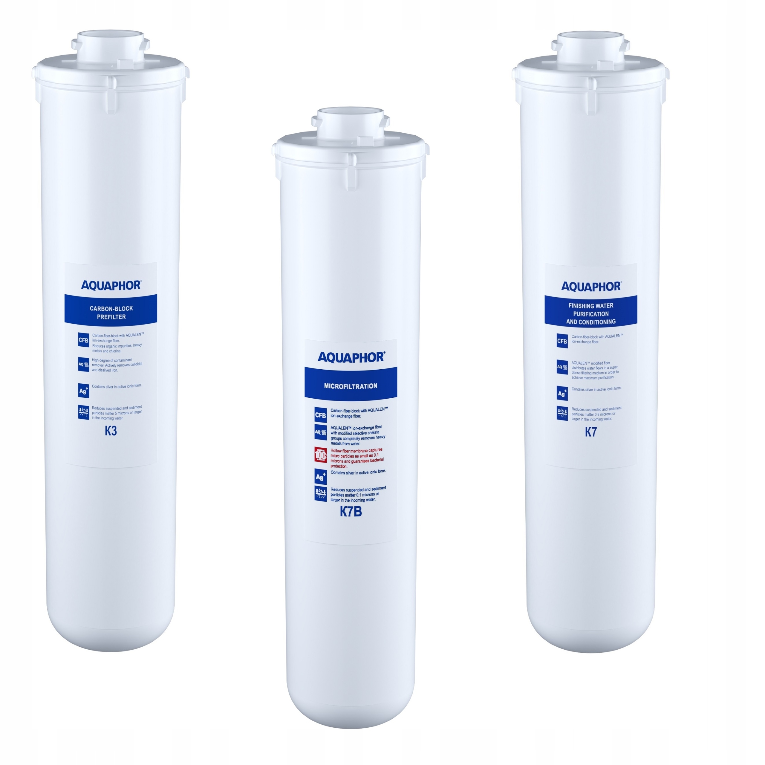 Sada 3 filtrov pre Aquaphor Kryštál K3 K7B K7