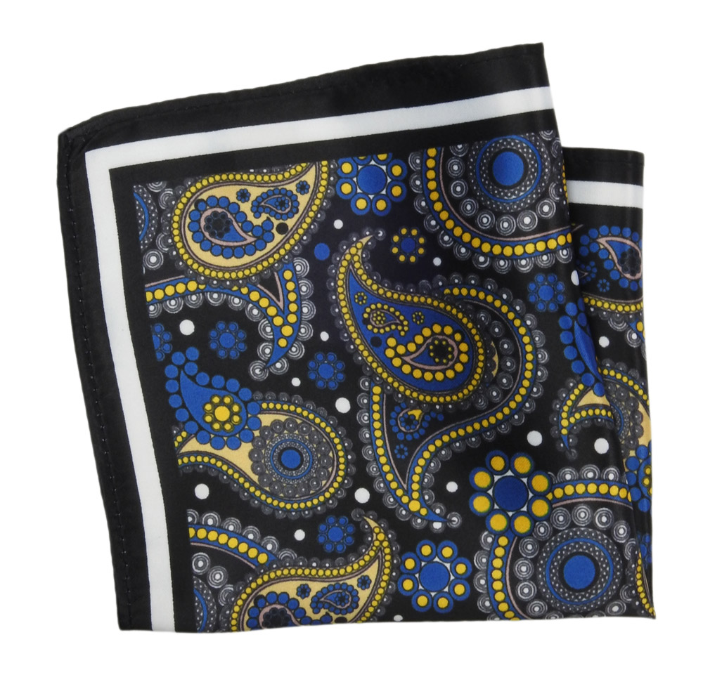 

Elegancka Męska Poszetka Wzór Paisley Łezki Alties