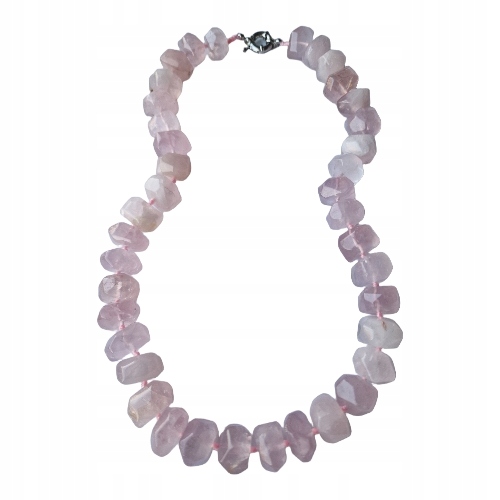 Růžový Křemen, Přírodní Nádherný Náhrdelník, Kameny Lásky, Dobrá Aura