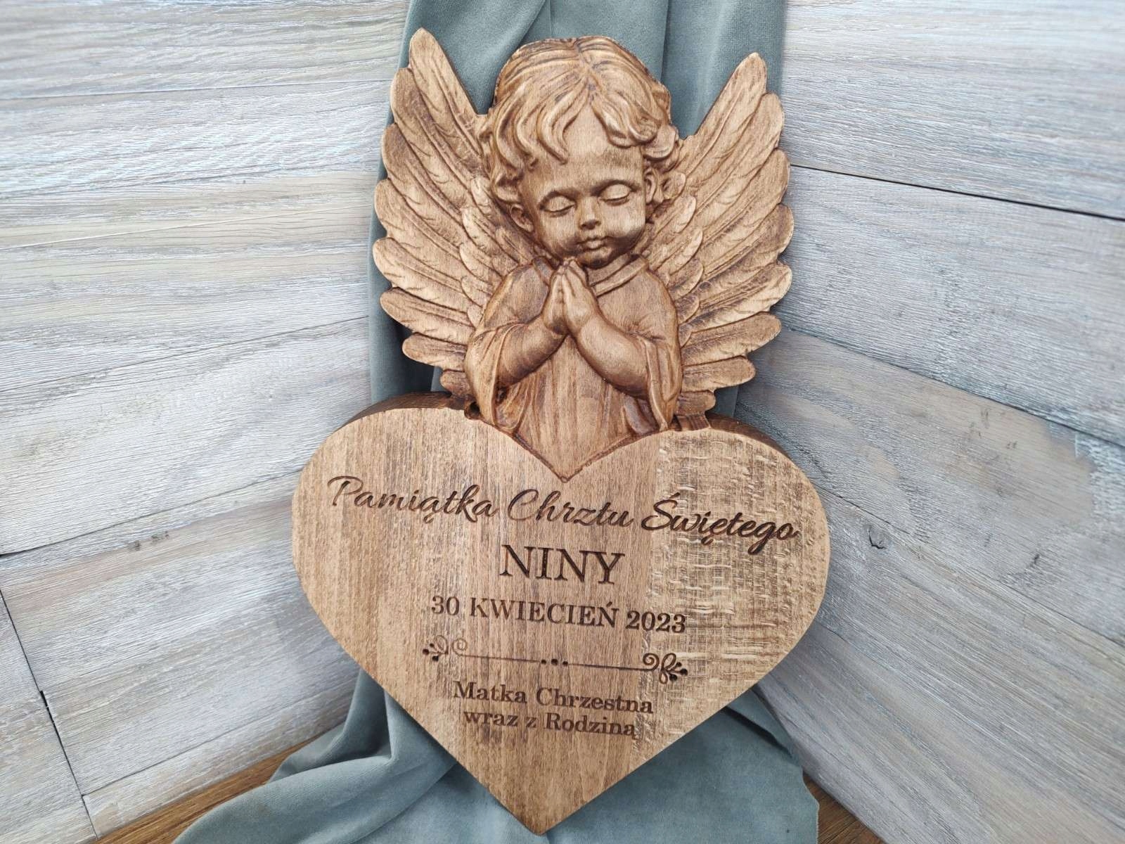 dárek na křtiny Posvátný Obrázek Suvenýr Křtu Svatého Anděla 35