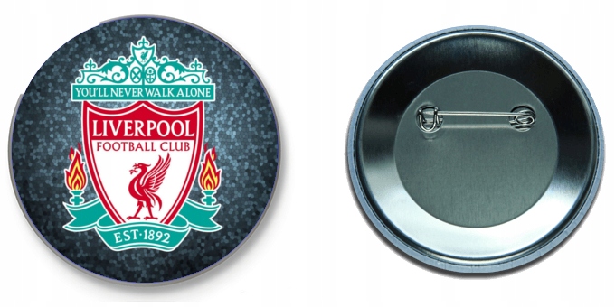 

Przypinki Liverpool F.c +imię