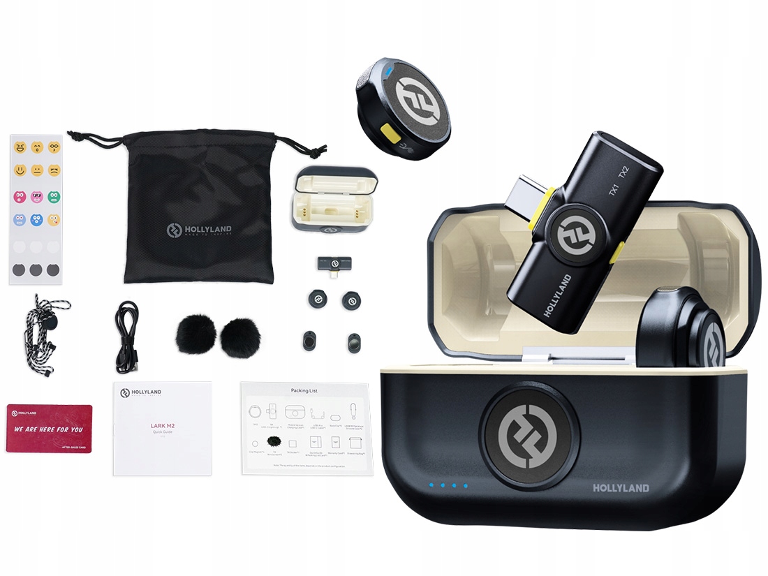 Hollyland Lark M2 Usb-c Wireless Lavalier Microphone with USB-CPlug …