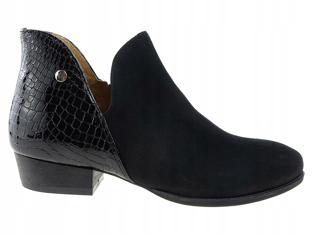 

Maciejka botki kowbojki 04091-72 czarny welur 38