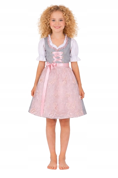Dziewczęca sukienka Oktoberfest sukienka fartuszek r. 110