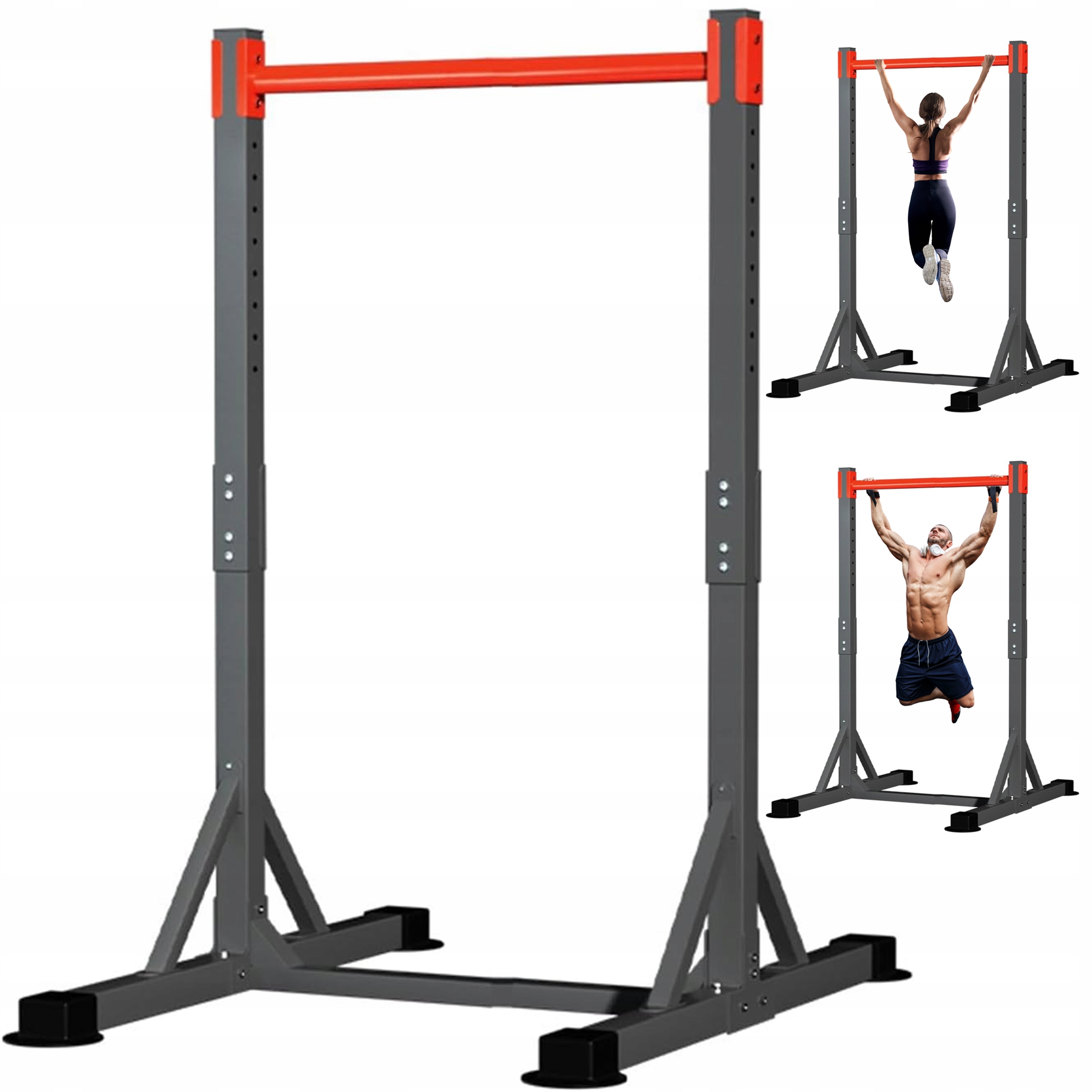 Stabilny drążek stacjonarny regulowany do ćwiczeń dipów brzucha podciągania