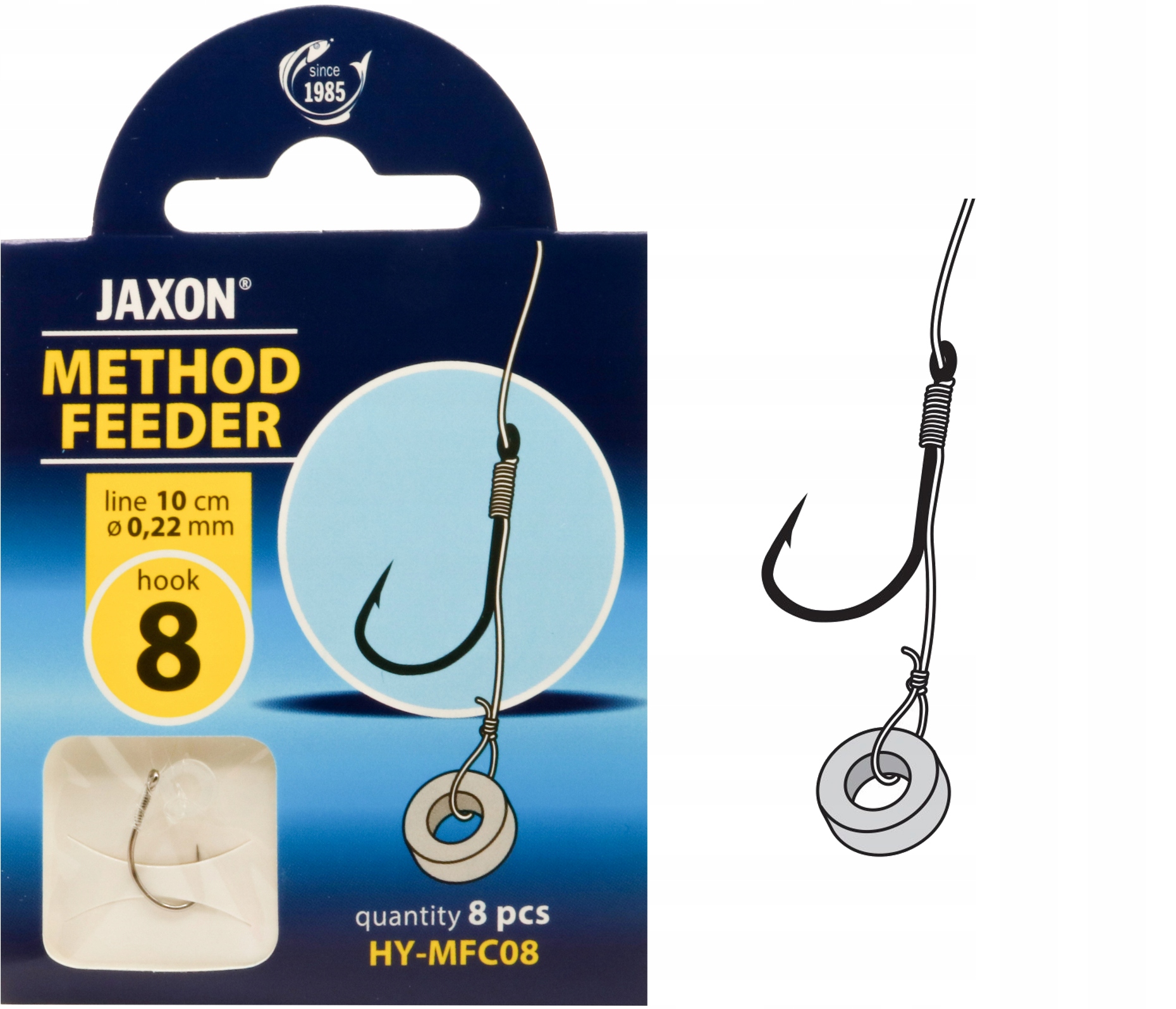 

Haczyki Method Feeder Jaxon 8szt. przypon gumka 8