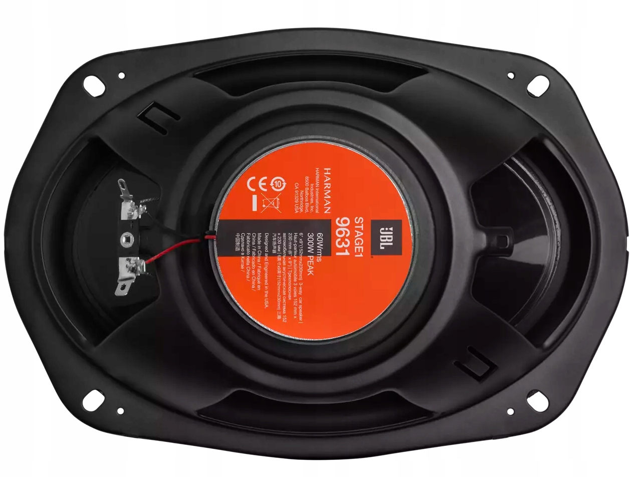 MOCNE GŁOŚNIKI SAMOCHODOWE JBL STAGE1 9631 ELIPSY 6"x9" 300W MASKOWNICE Model Stage1 9631