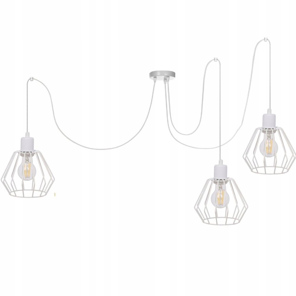 Závěsná Lampa Pavouk Kov Lustr Spider Loft Kovová Stínidla E27 Polská