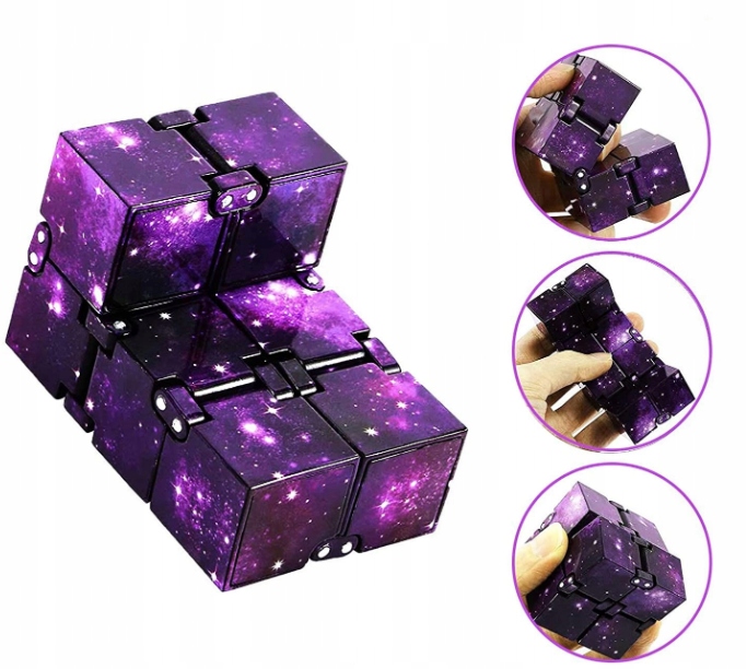 KOSTKA NIESKOŃCZONOŚCI ZABAWKA ANTYSTRESOWA FIDGET cube GALAXY KOSMOS NIEBO EAN (GTIN) 5905527960040