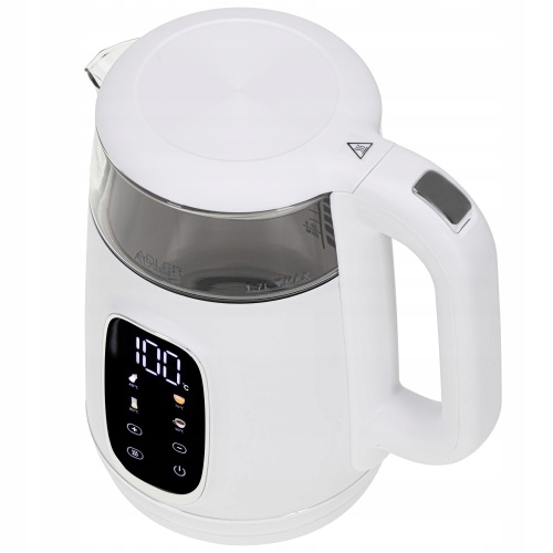 Szklany Czajnik Adler AD 1305 LED 1,7L Regulacja Temp 40-100°C