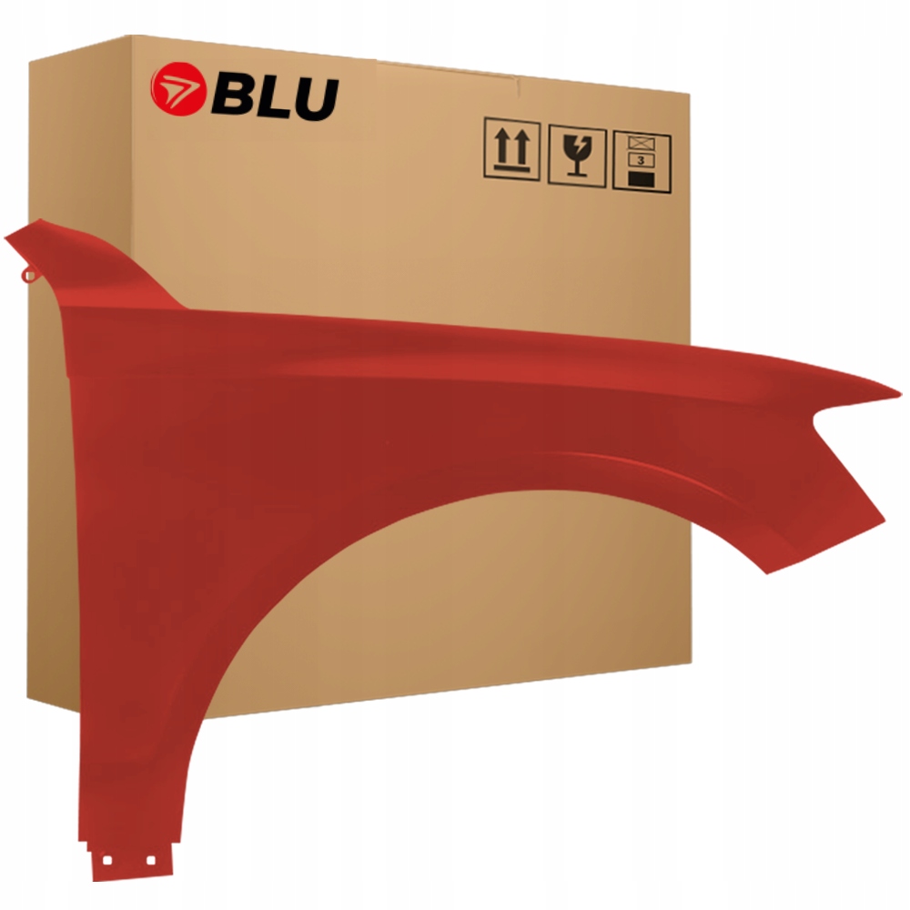 Blu Blatník Audi Q5 8R LY3M pravý červený 08-16 přední pozink VulkanRot