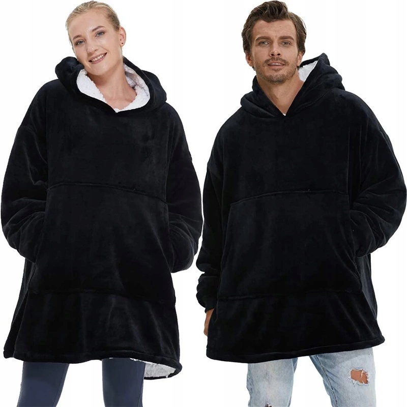 

Ciepła Bluza Oversize XXL Koc Włochacz Futrzak 2w1