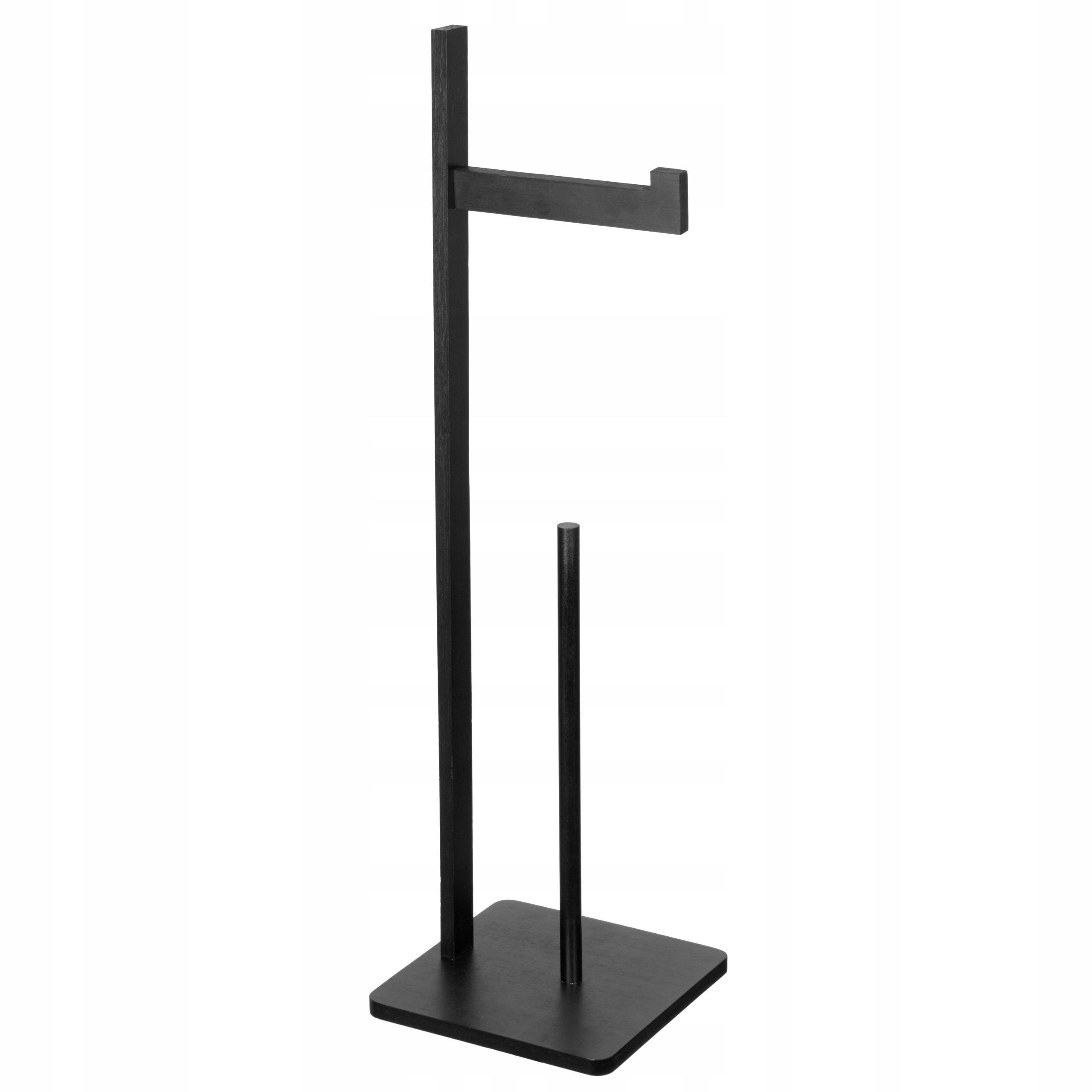 STOJAK DREWNIANY NA PAPIER NIEZBĘDNY W KAŻDEJ ŁAZIENCE TOALETOWY CZARNY