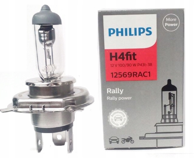 

Philips Rally H4 12V 100/90W P43T 1SZT