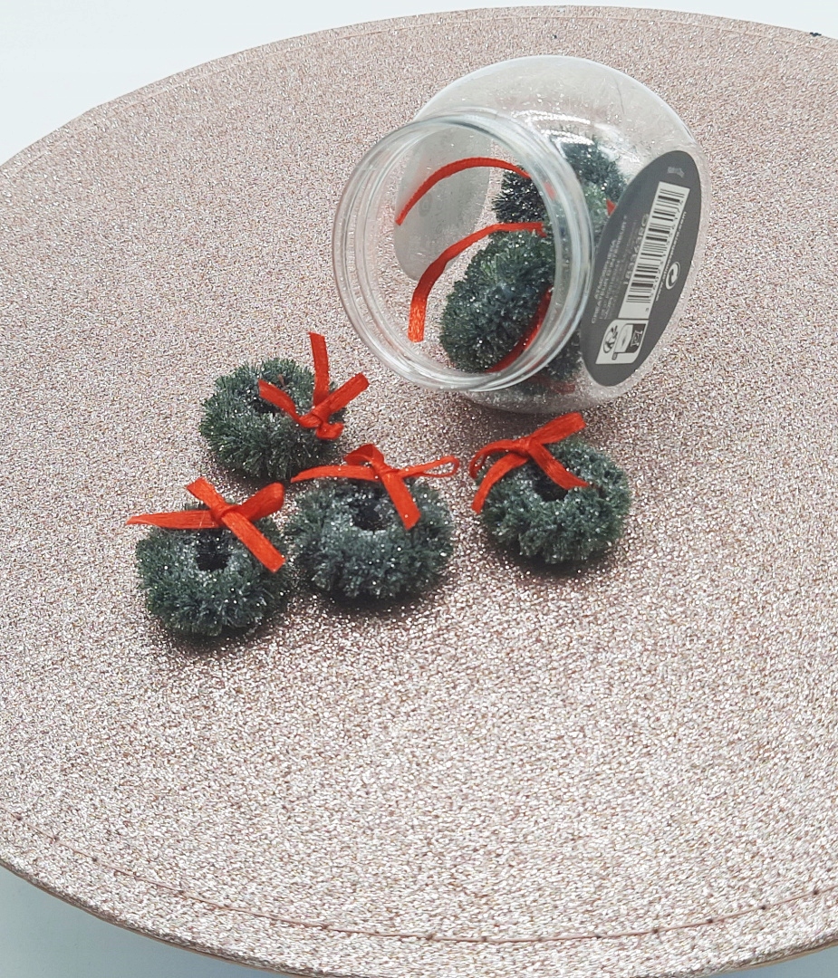 AKCESORIA DEKORACYJNE MINI WIEŃCE ŚWIĄTECZNE DO KART OZDÓB SCRAP Kod producenta 183363RG