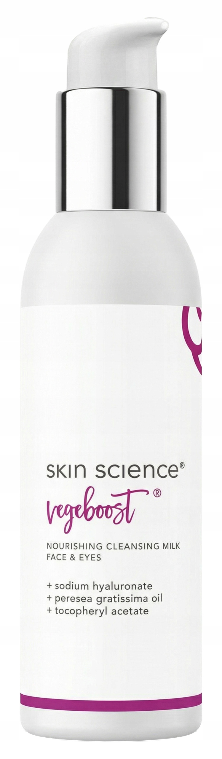 Skin Science VegeBoost Výživné čisticí mléko na obličej a oči 150 g