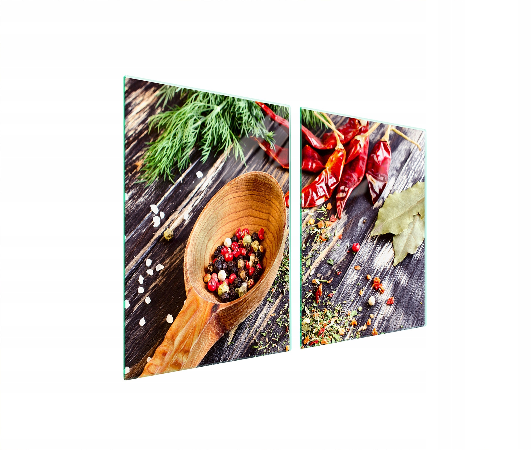 Skleněná Ochranná Deska Do Kuchyně 2x45x52 Koření Tvrzené Sklo