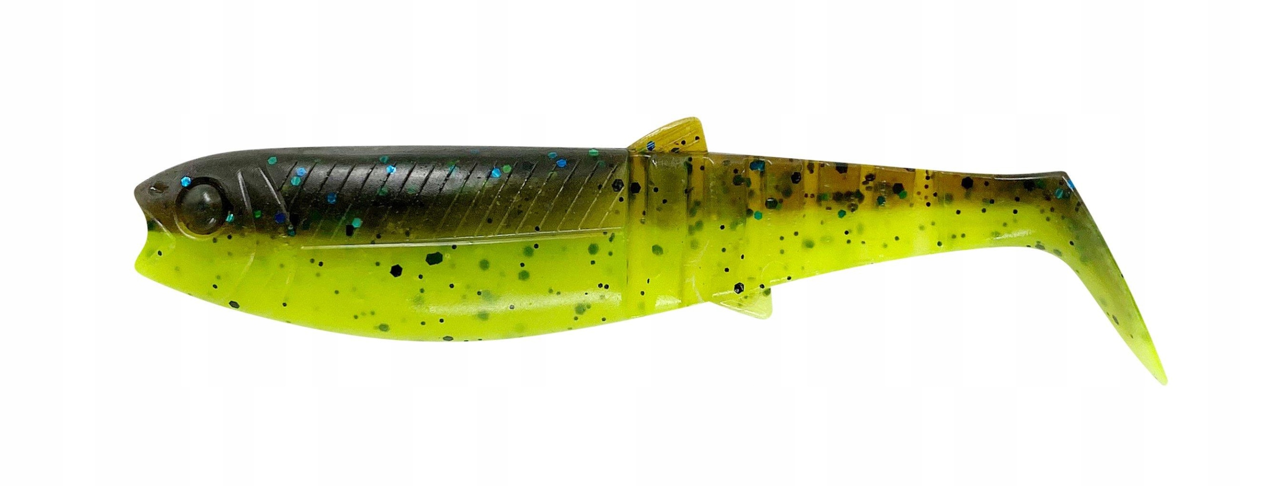 Guma Savage Gear Cannibal Shad 6.8cm 3G Chartreuse Pumpkin 1SZT