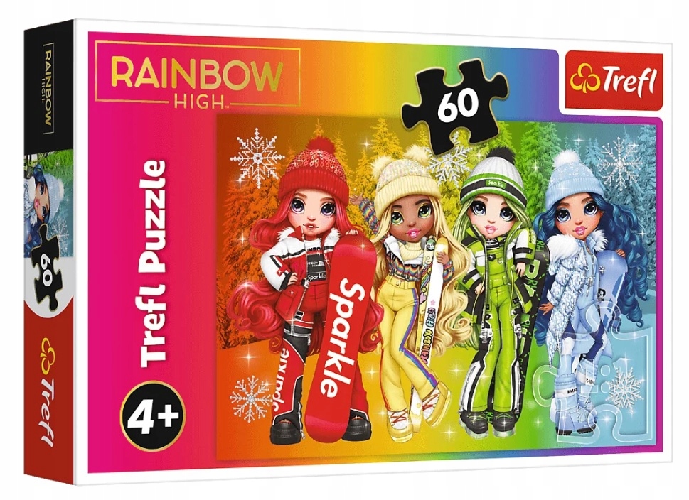 TREFL PUZZLE 60 EL RAINBOW RADOSNE LALKI 17380