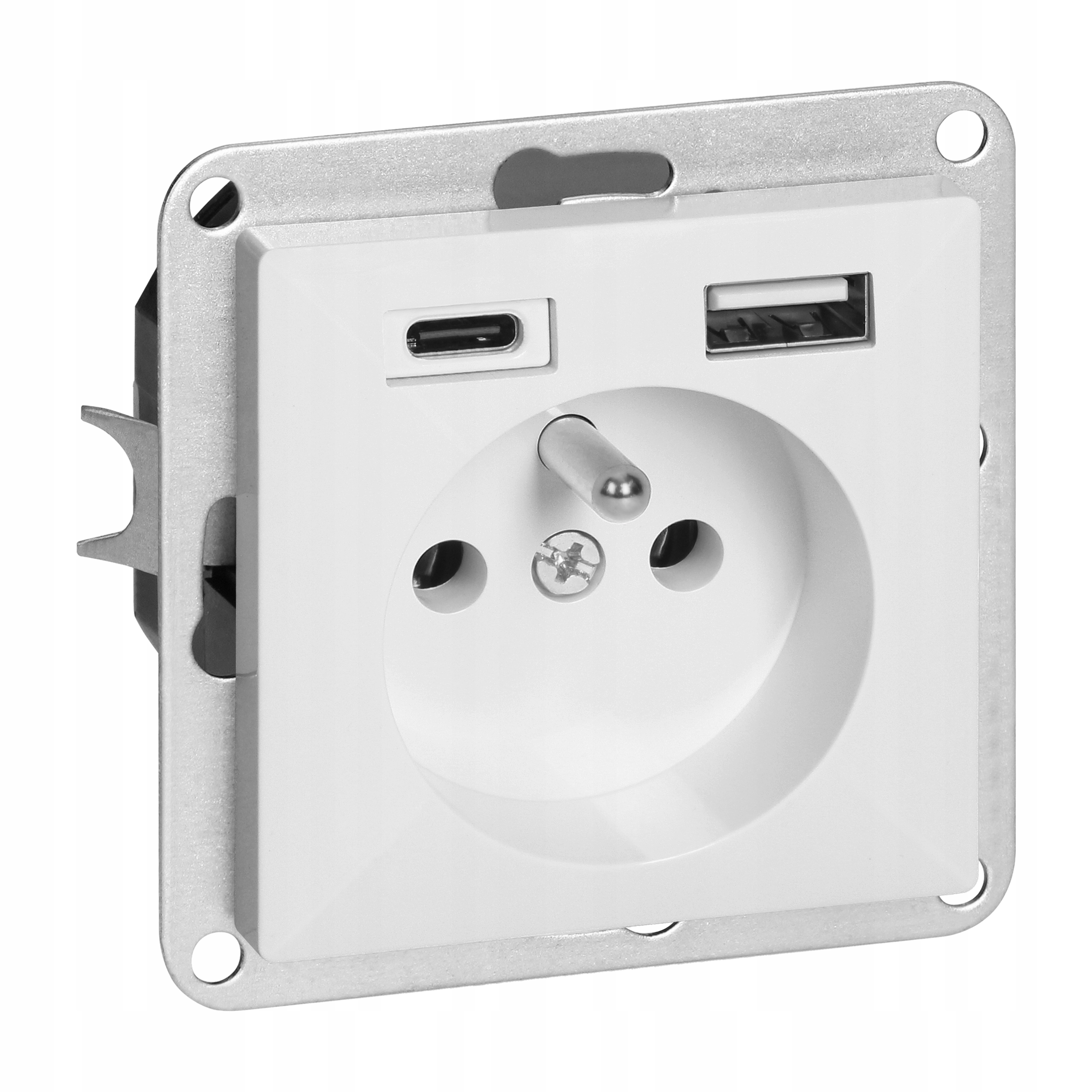 Jednotná podomítková zásuvka s 2x Usb s nabíječkou Usb A+c Pearl