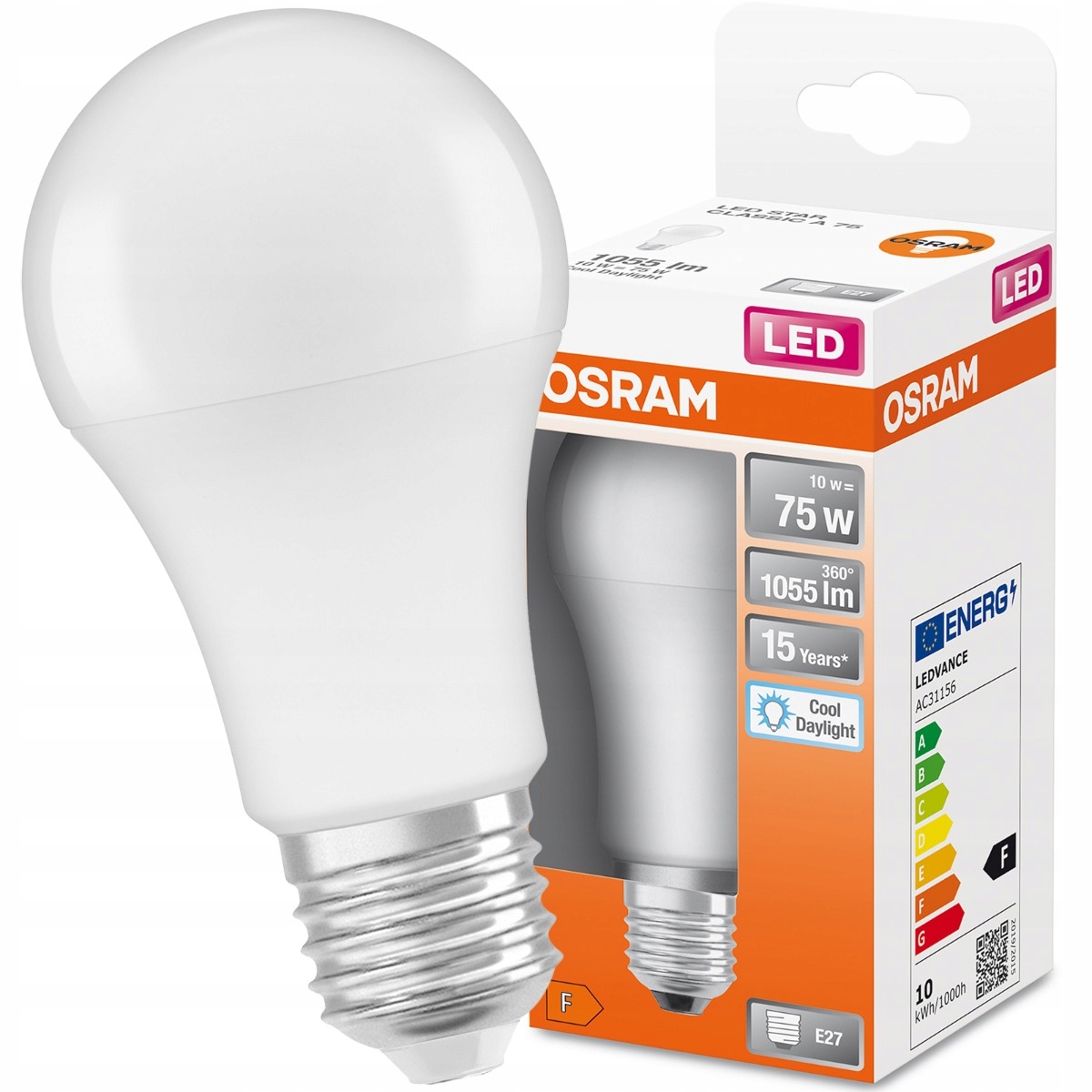 

Żarówka Led E27 A75 10W 75W 1055lm 6500K Osram
