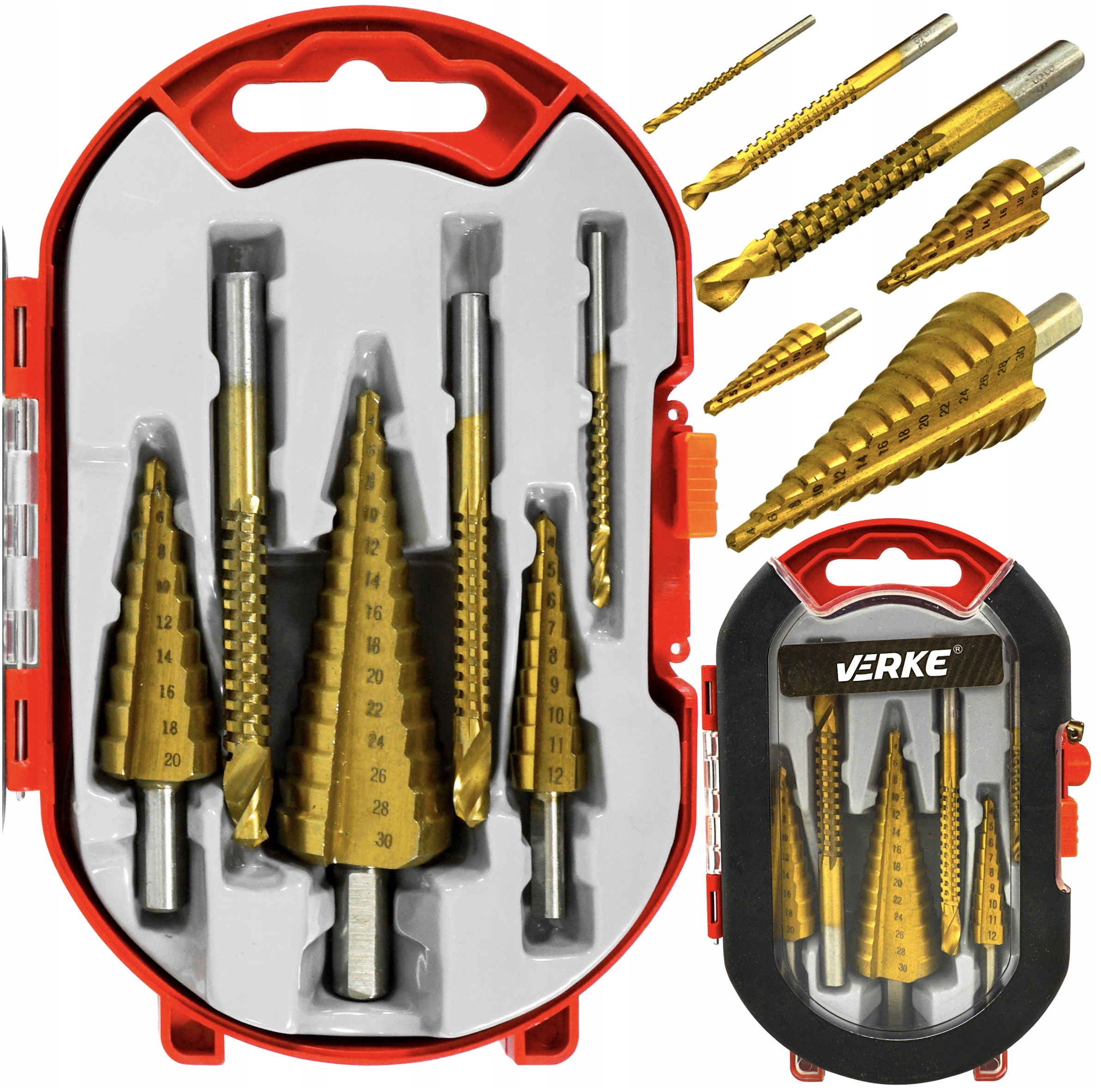 ZESTAW WIERTEŁ STOPNIOWYCH I FREZUJĄCYCH 6el 5004