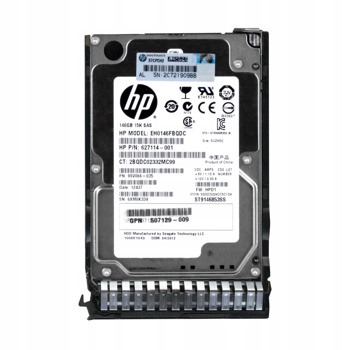 Hp 627114-001 512744-001 146GB 15K 64MB SAS-2 2.5'' EH0146FBQDC