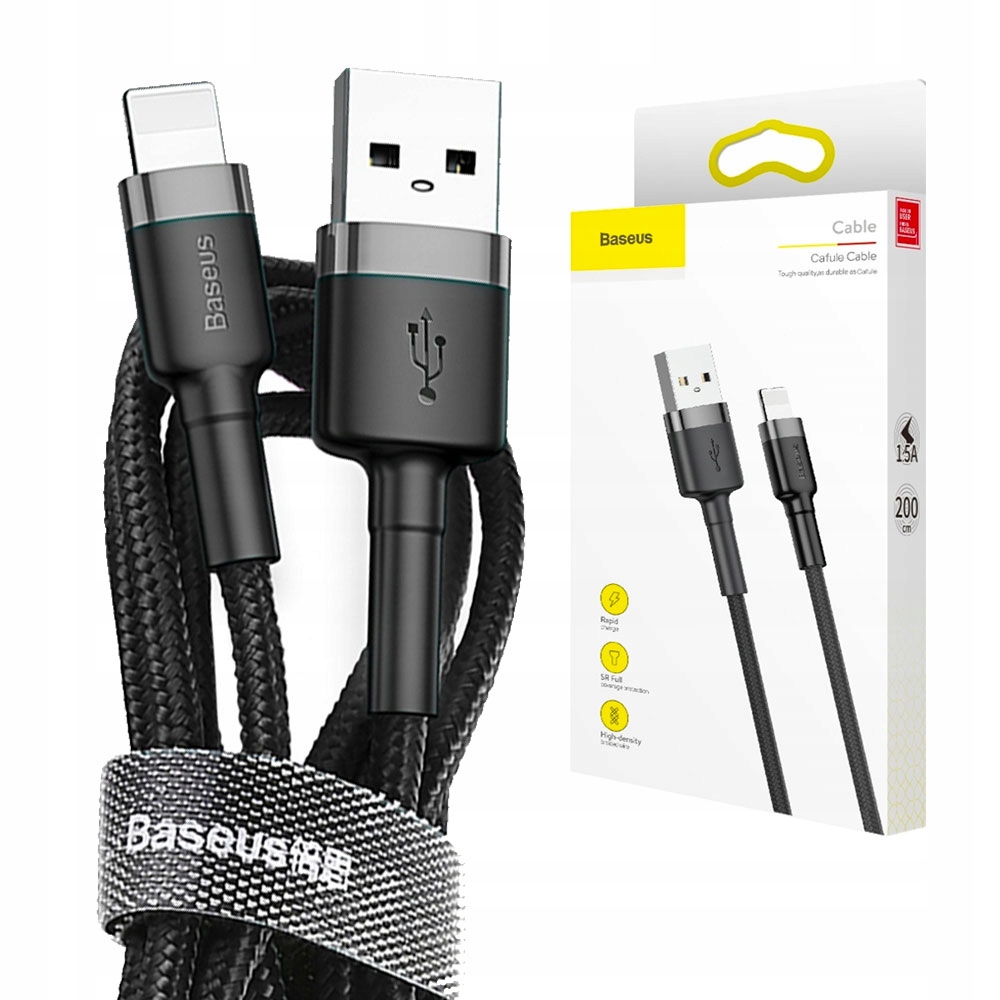 

Baseus Kabel 3,5m Przewód Usb Do Lightning 2.4A