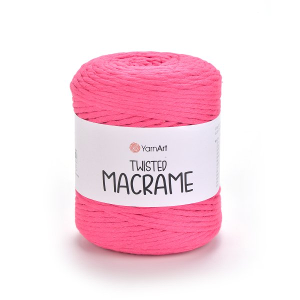 YarnArt Twisted Macrame 803 růžová šňůra makramé sada 2 x 500 g 210 m