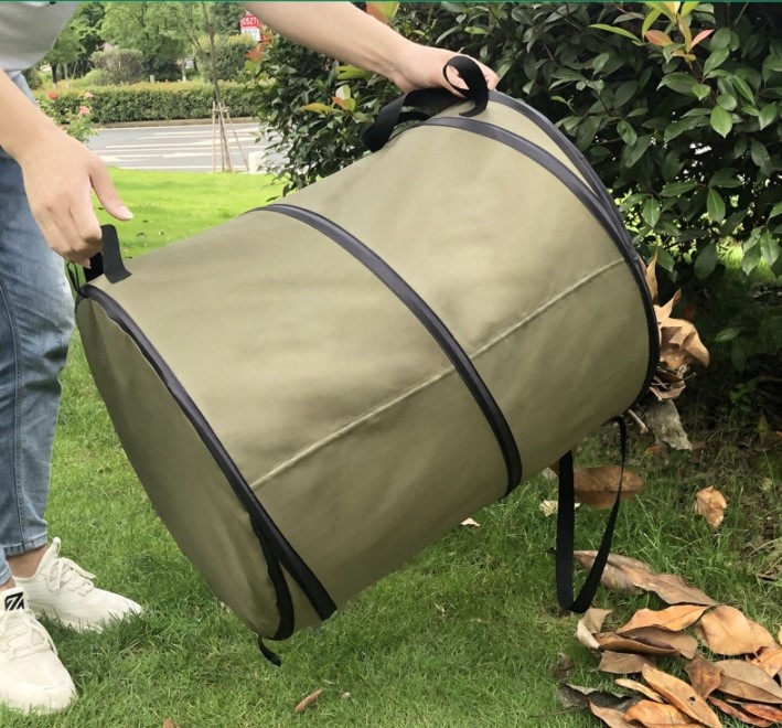 SKŁADANY KOSZ OGRODOWY NA LIŚCIE TRAWĘ UCHWYTY PS Marka Perfectlife