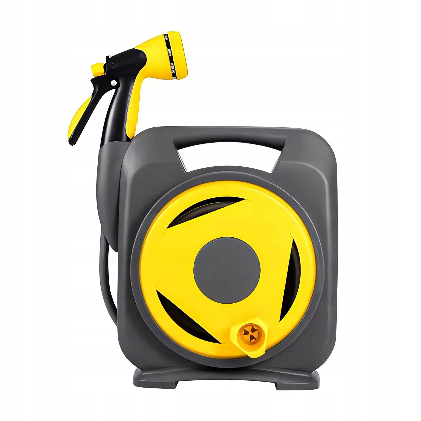 12 Metrů Dlouhá Zahradní Hadice Srolovaná Na Bubnu S Pistolí, 8 Funkcí