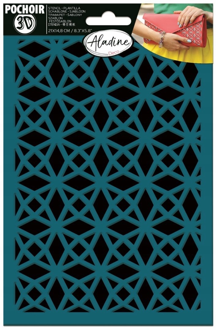 Šablona samolepicí 3D Geometrická 2