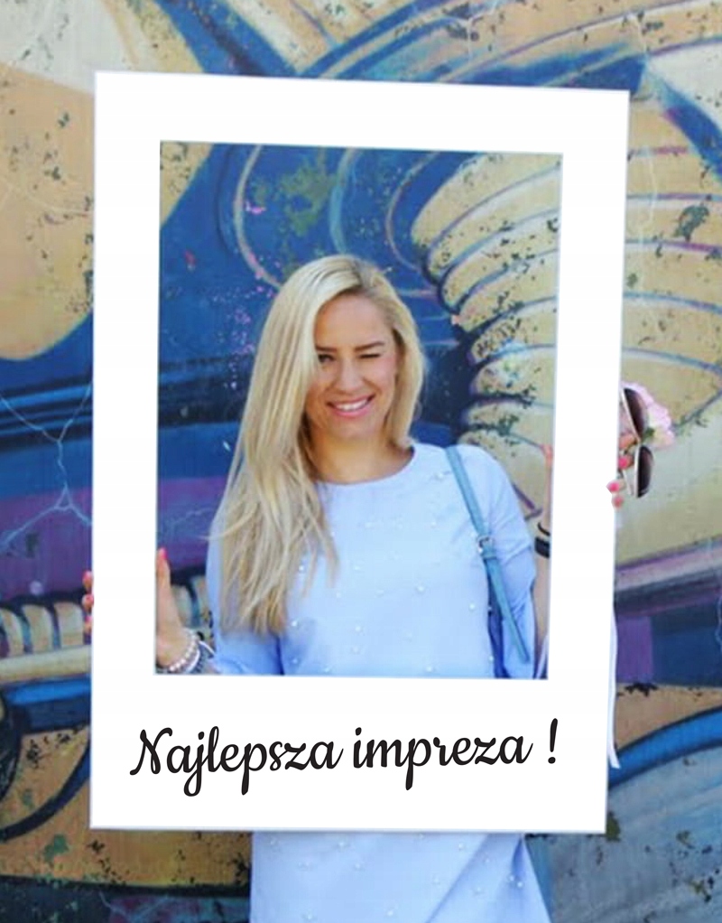 

Foto ramka do robienia zdjęć Najlepsza impreza
