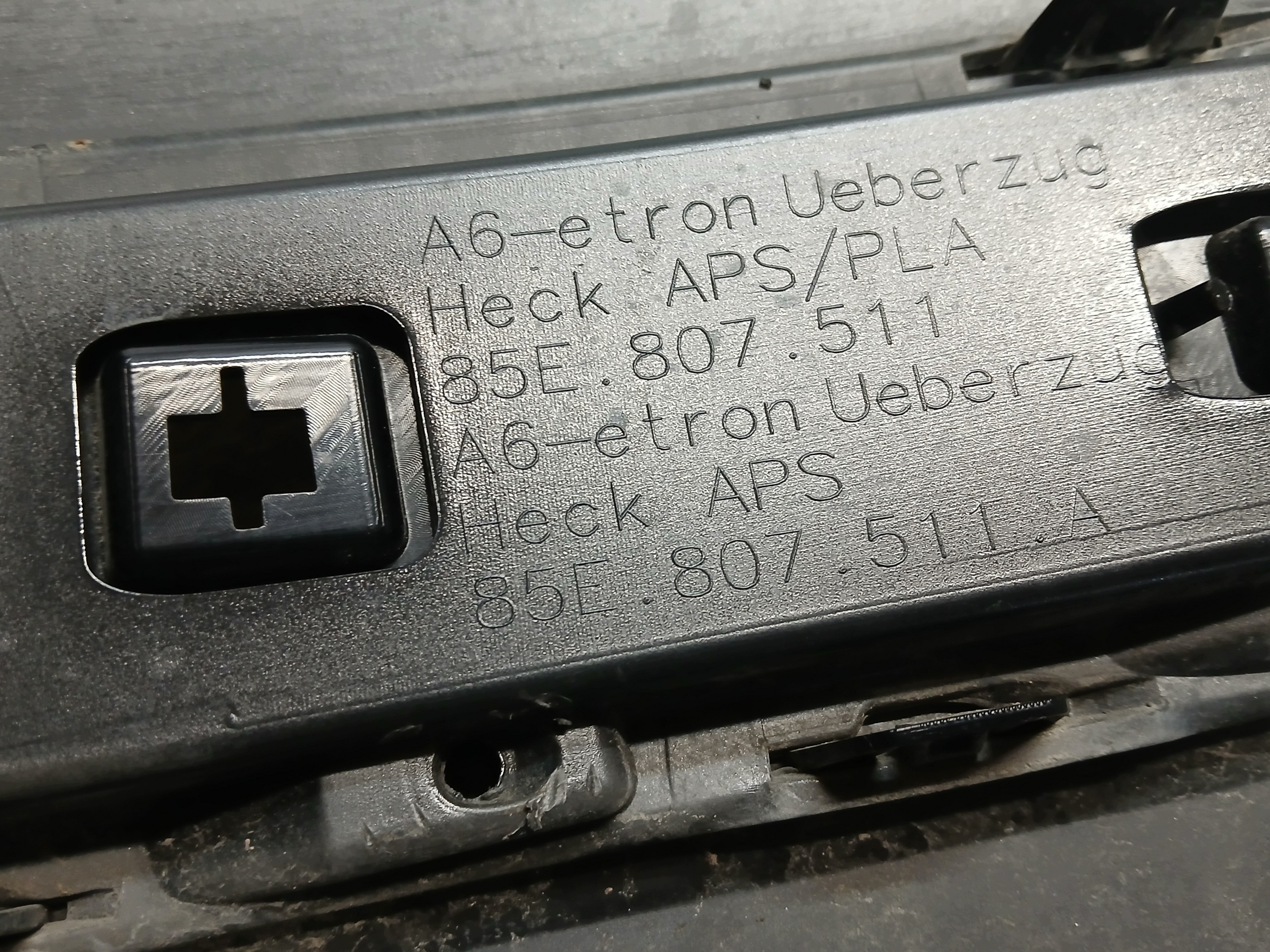 bumper rear part AUDI A6 C9 E-TRON E TRON 85E KOMBI 85E807511A