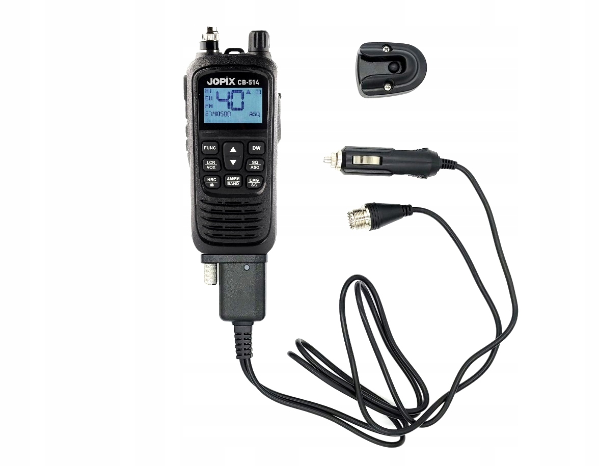 Jopix CB-514 Cb radio ręczne przenośne adapter samochodowy 12V