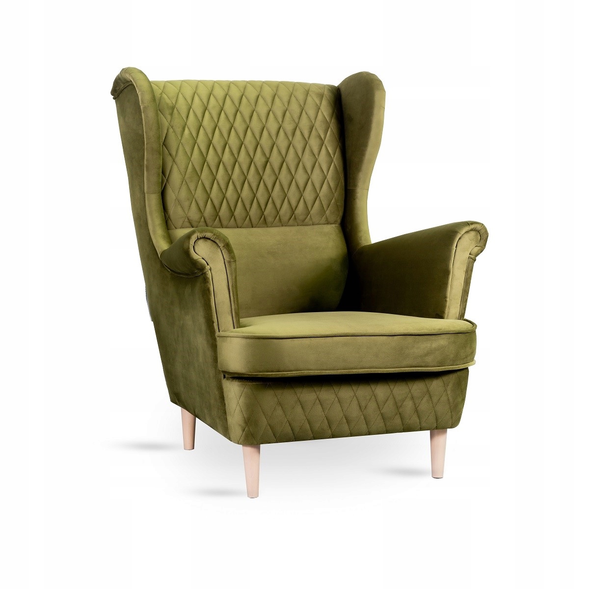 SALON OLIWKOWY FOTEL W STYLU ANGIELSKIM ALBION